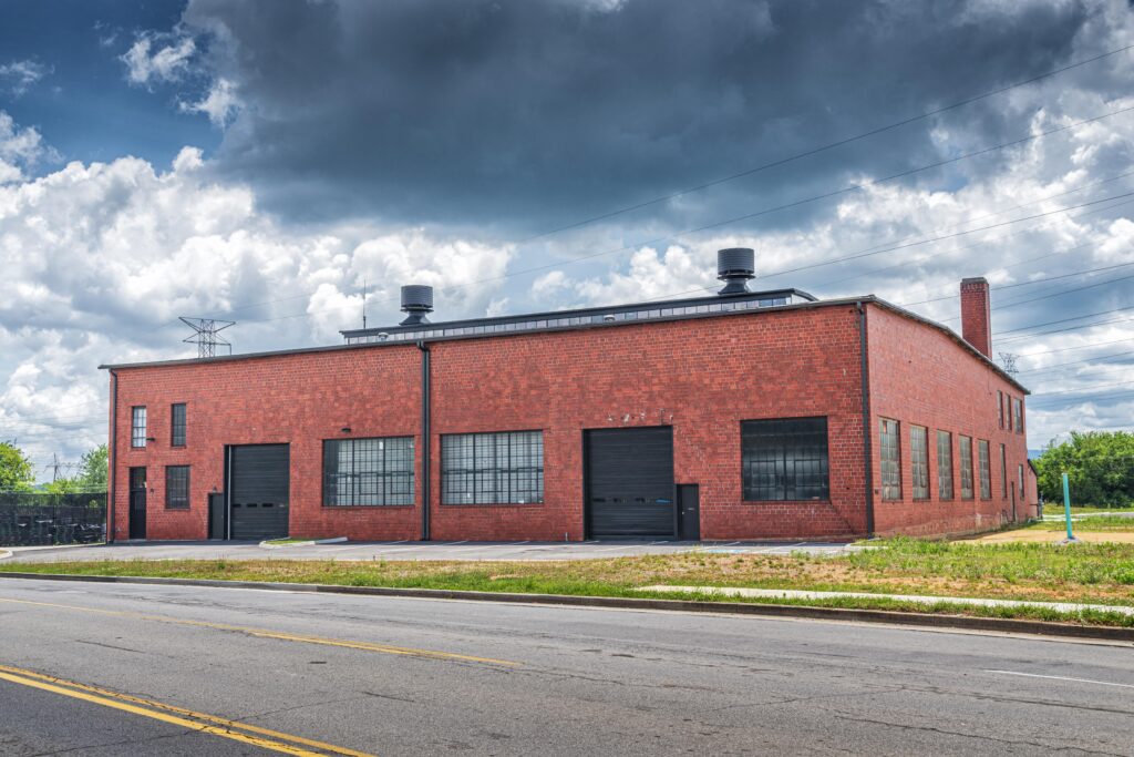 brick commercial building